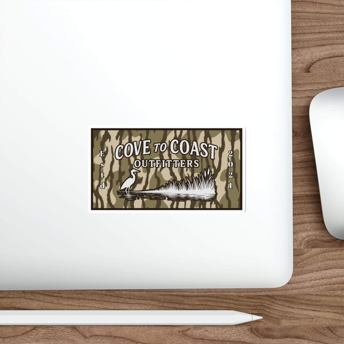 Camo Logo Sticker