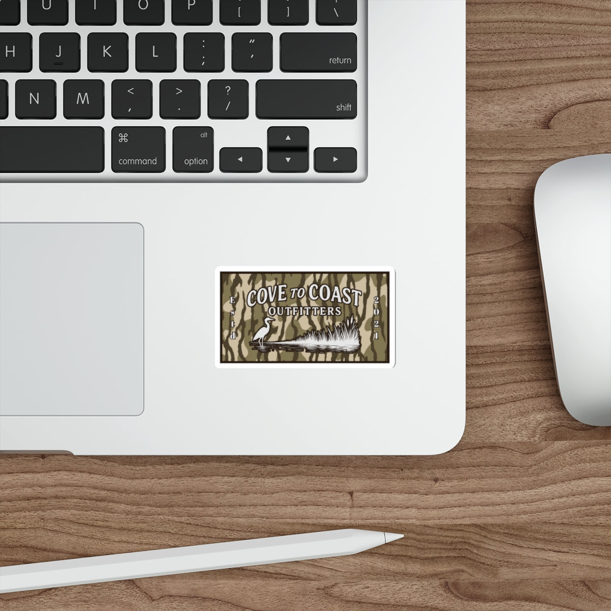 Camo Logo Sticker